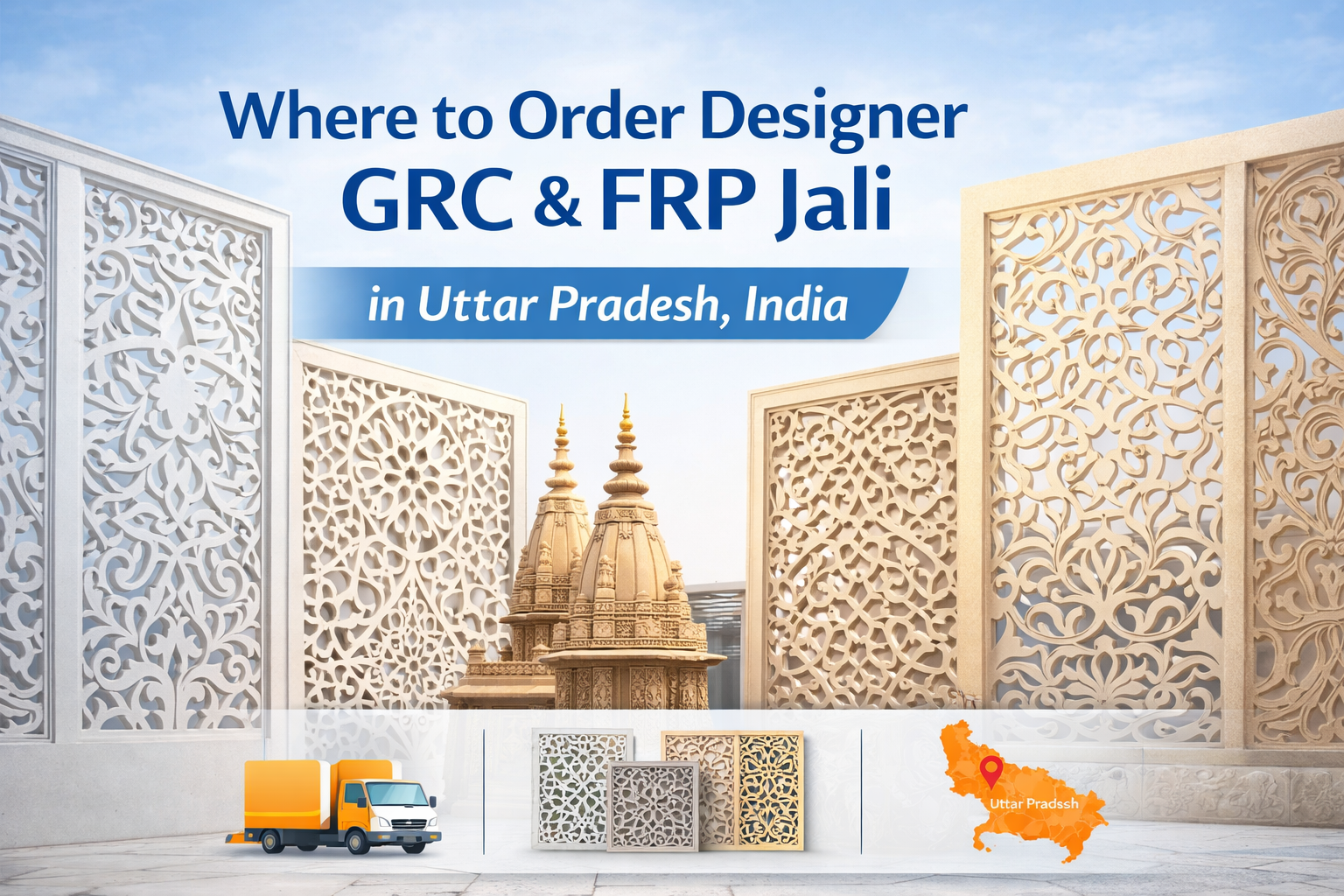 Best GRC and FRP Jali Manufacturer, Columns, Cornices, Screens, Balusters | Stone King Enterprises, Uttar Pradesh, Delhi, NCR